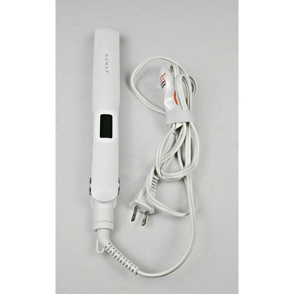 MONAT White Ionic Flat Iron Hair Straightener Ceramic 1